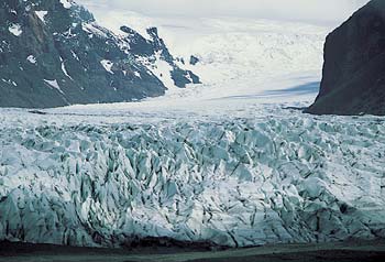 アイスランドの氷河